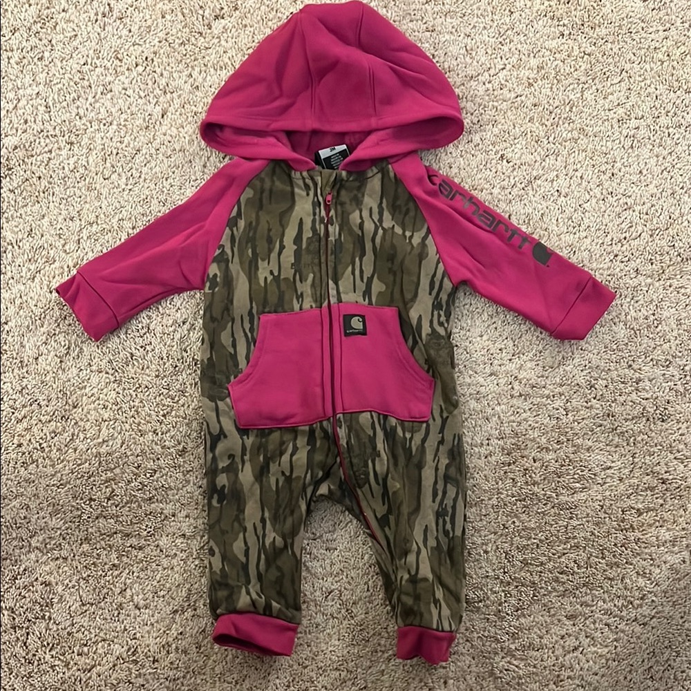 Carhartt Kids Camo and Pink One Piece